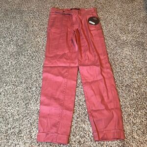 ONE 5 ONE Chino Colette Pants Size‎ 3/26 Rosewood Pink Cropped Ankle New
